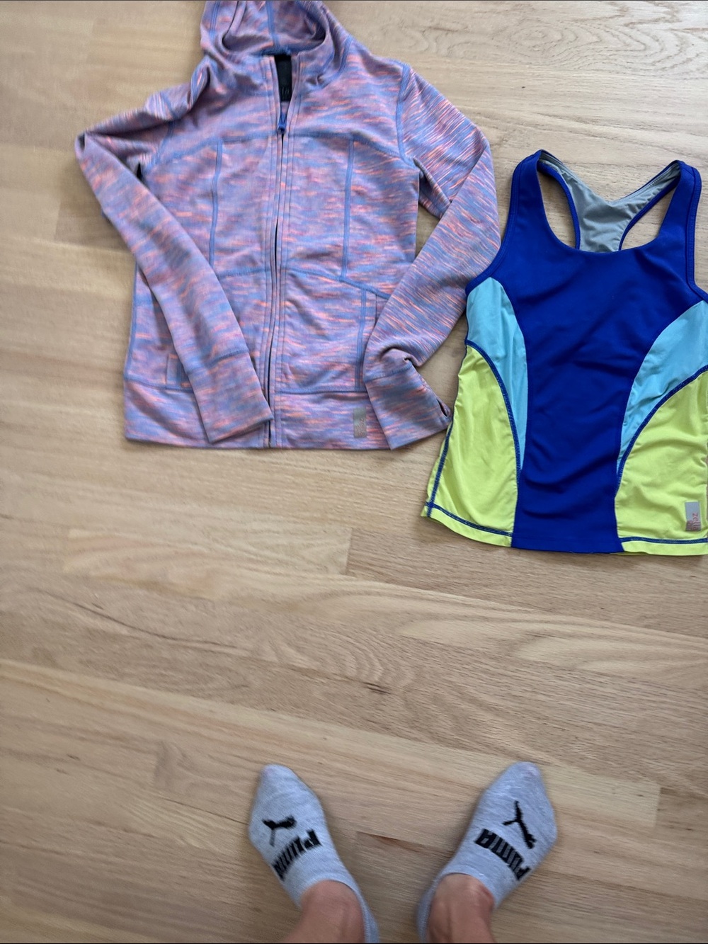 Zella Girl tank and jacket